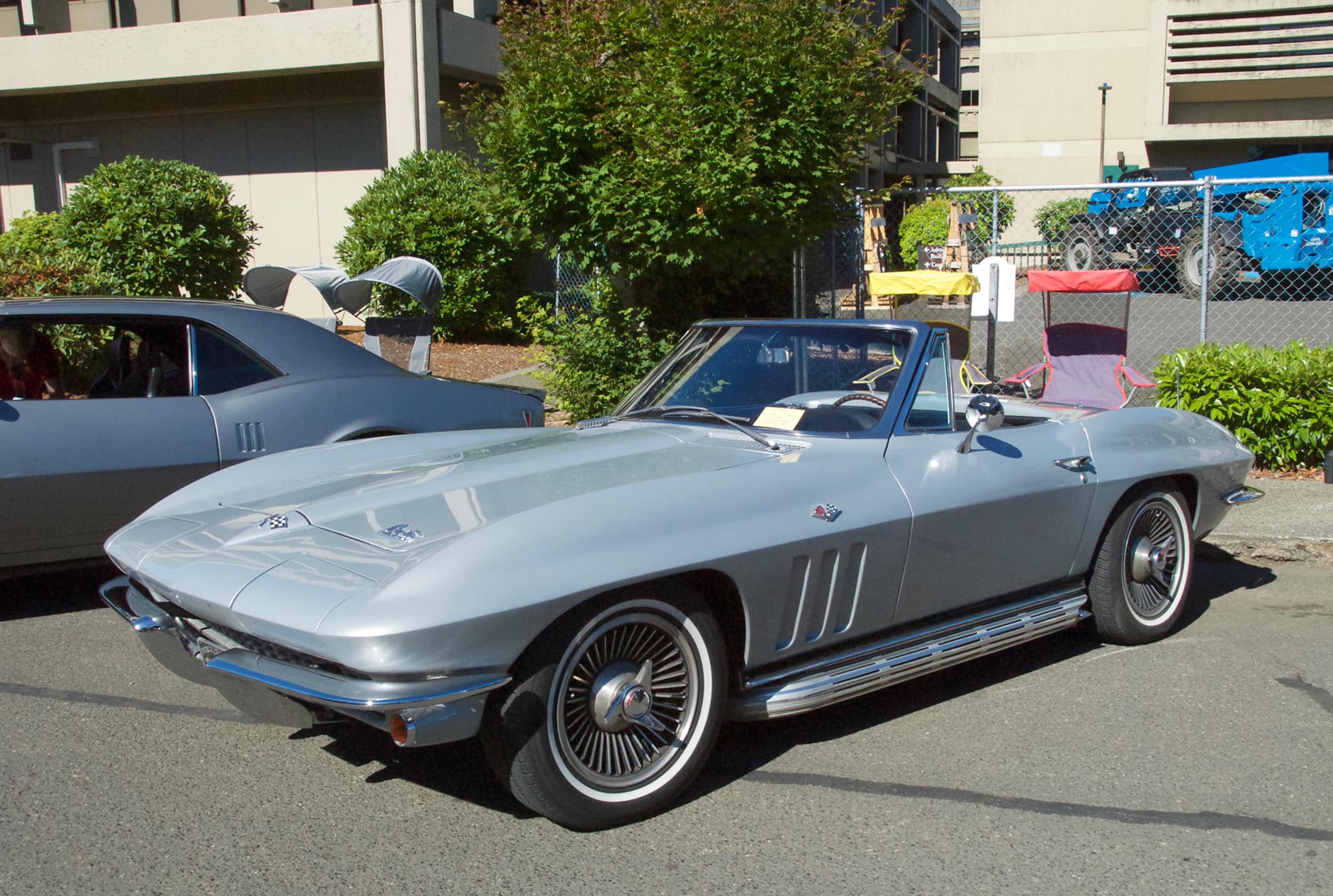 Jim's silver Corvette