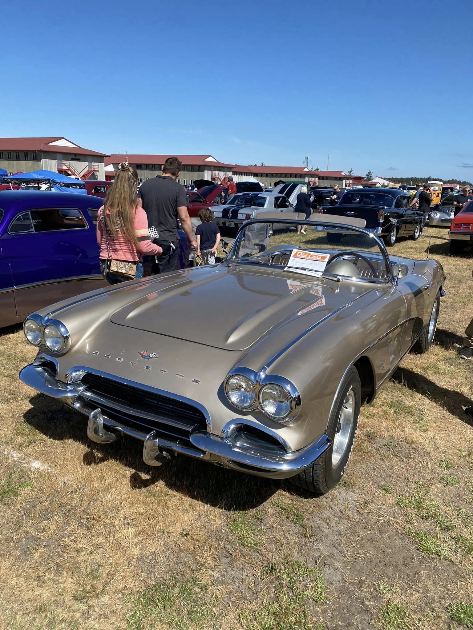 Mark's silver Corvette